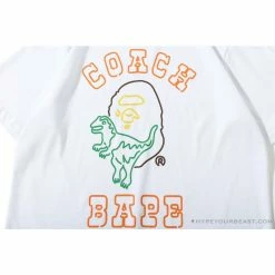 Hypeyourbeast BAPE Little Dinosaur Cartoon Line Tee Shirt
