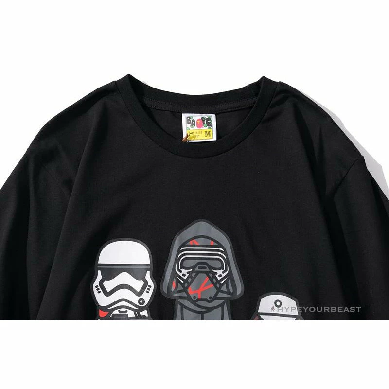 Hypeyourbeast BAPE X Star Wars Collaboration Black Warrior Tee Shirt 'BLACK' 4 Hypeyourbeast BAPE X Star Wars Collaboration Black Warrior Tee Shirt 'BLACK'