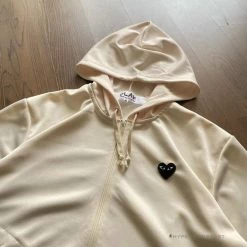 HypeYourBeast CDG Hoodie Cream Hoodies & Jackets