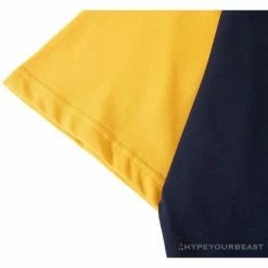 Hypeyourbeast Clothes BAPE Japanese Ninja Ape Man Raglan Sleeve Color Block Tee Shirt 'YELLOW'