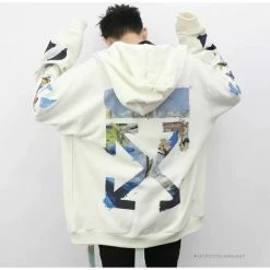 HypeYourBeast Off White Hoodie Vincent Van Gogh White