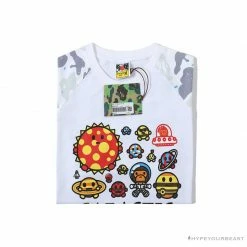 Hypeyourbeast BAPE Baby Milo Galaxy Astronaut Luminous Tee Shirt 'WHITE' Clothes 8 Hypeyourbeast BAPE Baby Milo Galaxy Astronaut Luminous Tee Shirt 'WHITE' Clothes