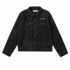 HypeYourBeast Off White Denim Black Jacket - Black Hoodies & Jackets