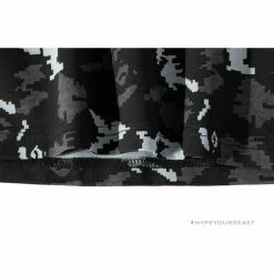 Hypeyourbeast BAPE Digital Pixel Camouflage Tee Shirt 'BLACK' Clothes