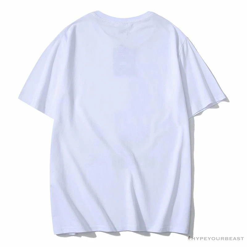 Hypeyourbeast BAPE Starry Sky Camouflage Luminous Great Ape Man Head Tee Shirt 'WHITE' 2 Hypeyourbeast BAPE Starry Sky Camouflage Luminous Great Ape Man Head Tee Shirt 'WHITE'