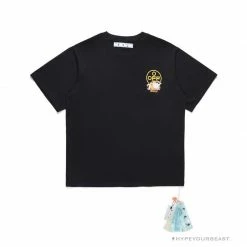 Hypeyourbeast OFF-WHITE Hawaiian Cow Arrow Tee Shirt 'BLACK'
