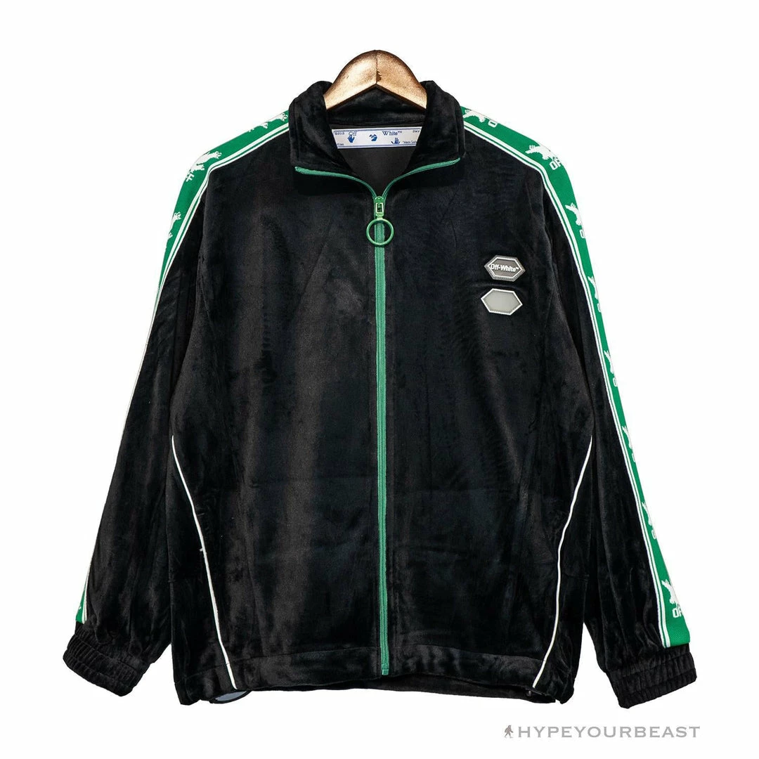 Hypeyourbeast OFF-WHITE Side Webbing Casual Green Letter Hoodie 1 Hypeyourbeast OFF-WHITE Side Webbing Casual Green Letter Hoodie