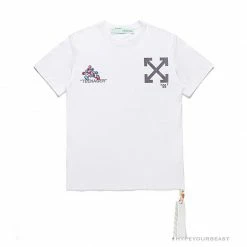 Hypeyourbeast T-Shirts OFF-WHITE Joint Running Mickey Mouse Arrow Tee Shirt 'WHITE'