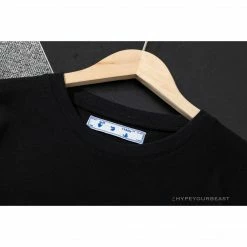 Hypeyourbeast OFF-WHITE Floral And Frog Pattern Tee Shirt 'BLACK' T-Shirts