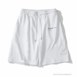 Hypeyourbeast OFF-WHITE Dimensional Sketch Shorts'WHITE' Pants