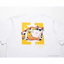 Hypeyourbeast T-Shirts OFF-WHITE Hawaiian Cow Arrow Tee Shirt "WHITE' 21 Hypeyourbeast T-Shirts OFF-WHITE Hawaiian Cow Arrow Tee Shirt