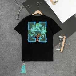 Hypeyourbeast T-Shirts OFF-WHITE Big Tree HD Pattern Tee Shirt 'BLACK'