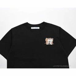 Hypeyourbeast OFF-WHITE Year Of The Ox Doraemon Arrow Tee Shirt 'BLACK' 14 Hypeyourbeast OFF-WHITE Year Of The Ox Doraemon Arrow Tee Shirt 'BLACK'