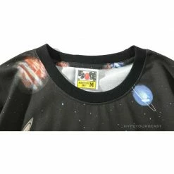 Hypeyourbeast BAPE Shark Head Planet Tee Shirt Clothes