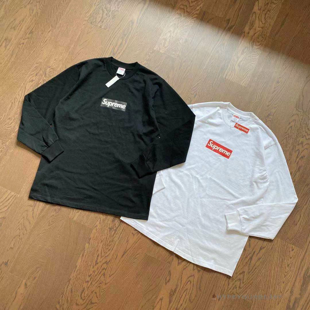 Hypeyourbeast Supreme Long Sleeve Shirt White 4 Hypeyourbeast Supreme Long Sleeve Shirt White