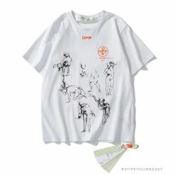 Hypeyourbeast OFF-WHITE The Virgin And Child With Saint Anne Tee Shirt 'WHITE' T-Shirts