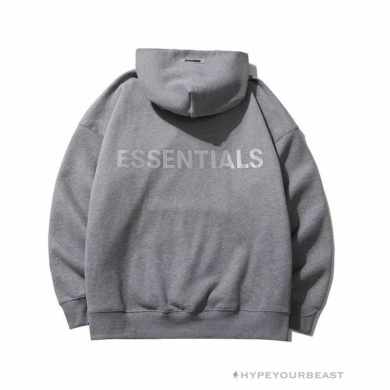 HypeYourBeast Hoodies & Jackets FOG Hoodie Reflective ‘ESSENTIALS’ Dark Gray 2 HypeYourBeast Hoodies & Jackets FOG Hoodie Reflective ‘ESSENTIALS’ Dark Gray