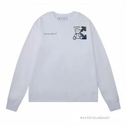 HypeYourBeast Off White Shirt Bear - White