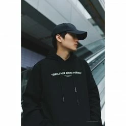 HypeYourBeast Off White Hoodie Machine Black