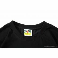 Hypeyourbeast BAPE Baby Milo Color Letter Monkey Tee Shirt 'BLACK' 21 Hypeyourbeast BAPE Baby Milo Color Letter Monkey Tee Shirt 'BLACK'