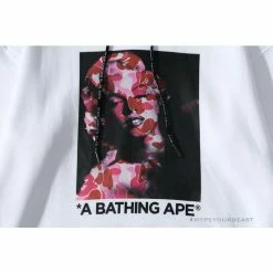Hypeyourbeast BAPE Marilyn Monroe Powder Camouflage Hoodie 'WHITE'