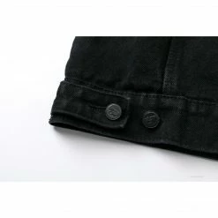 HypeYourBeast Off White Denim Black Jacket - White Hoodies & Jackets