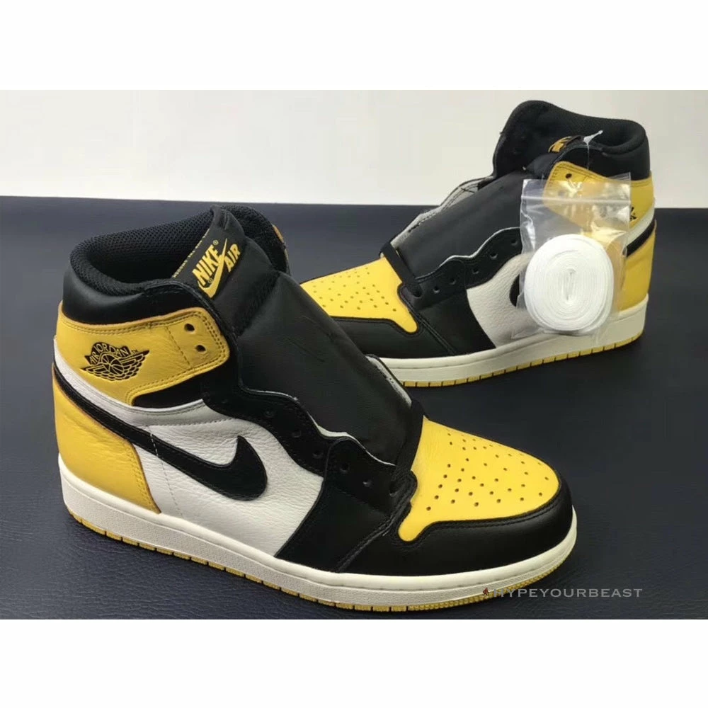 HypeYourBeast Air Jordan 1 High Yellow Toe Black White 1 HypeYourBeast Air Jordan 1 High Yellow Toe Black White