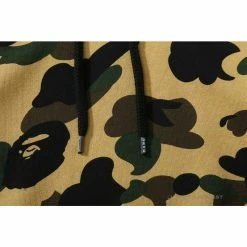 HypeYourBeast BAPE Camouflage Kangaroo Hooded Hoodie Yellow Clothes