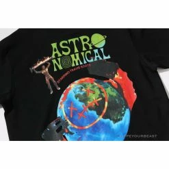 Hypeyourbeast OFF-WHITE Travis Scott Cactus Jack Kakty Comek Tee Shirt 'BLACK'