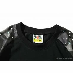 Hypeyourbeast Clothes BAPE Baby Milo Galaxy Astronaut Luminous Tee Shirt 'BLACK'
