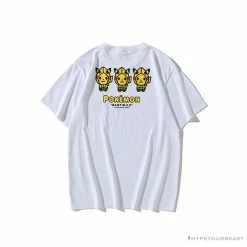 Hypeyourbeast Clothes BAPE Baby Milo Pocket Pikachu Tee Shirt 'WHITE'