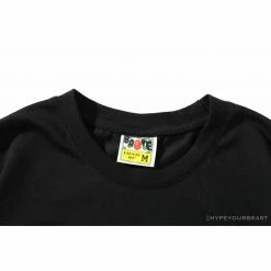 Hypeyourbeast BAPE Violent Bear Color Stitching Tee Shirt 'BLACK'