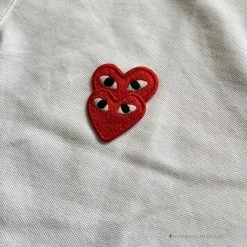 Hypeyourbeast Shirts CDG Polo Shirt White