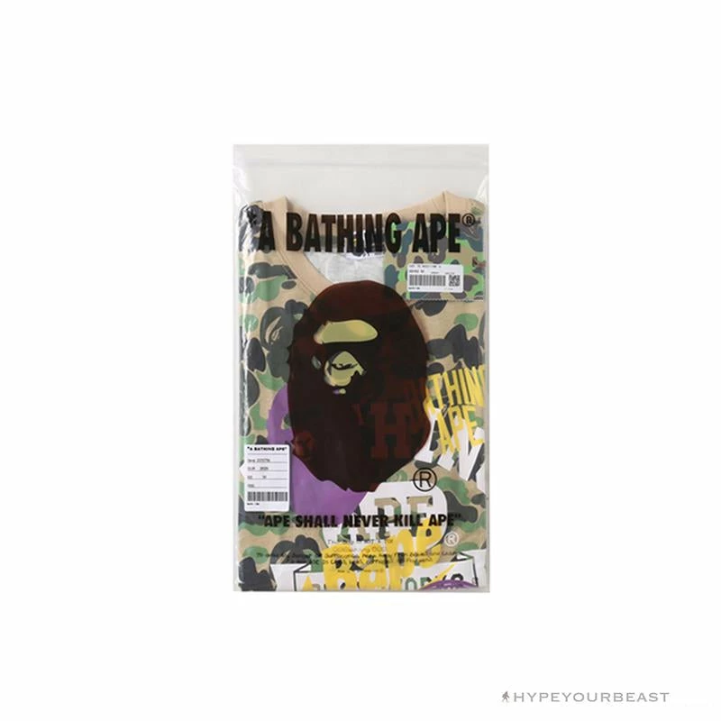 Hypeyourbeast BAPE Ape Head Star Camouflage Shading Tee Shirt 'GREEN' 4 Hypeyourbeast BAPE Ape Head Star Camouflage Shading Tee Shirt 'GREEN'