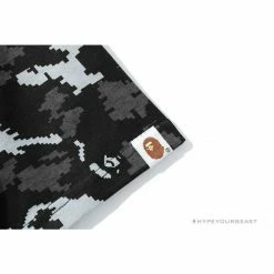Hypeyourbeast BAPE Digital Pixel Camouflage Tee Shirt 'BLACK' Clothes