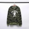 Hypeyourbeast Clothes BAPE X Bathing Ape Head Camouflage Hoodie 'GREEN'