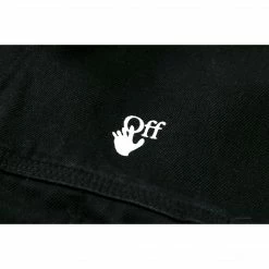 HypeYourBeast Off White Denim Black Jacket - White Hoodies & Jackets