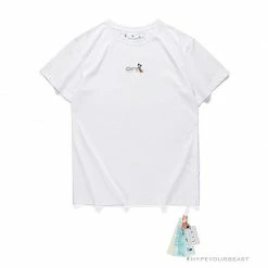 Hypeyourbeast OFF-WHITE Mickey Bluff Face Tee Shirt 'WHITE'