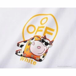 Hypeyourbeast T-Shirts OFF-WHITE Hawaiian Cow Arrow Tee Shirt "WHITE' 22 Hypeyourbeast T-Shirts OFF-WHITE Hawaiian Cow Arrow Tee Shirt