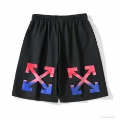 Hypeyourbeast Pants OFF-WHITE Gradient Series Shorts 'BLACK'