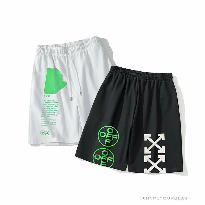 Hypeyourbeast OFF-WHITE Golden Ratio Shorts 'BLACK' Pants 3 Hypeyourbeast OFF-WHITE Golden Ratio Shorts 'BLACK' Pants