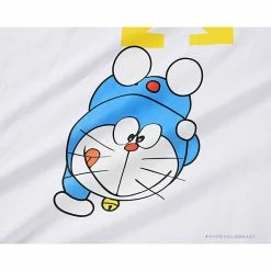 Hypeyourbeast OFF-WHITE Doraemon Stereo Arrow Tee Shirt WHITE T-Shirts