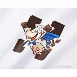 Hypeyourbeast T-Shirts OFF-WHITE Arrow Flying Cow Tee Shirt 'WHITE'