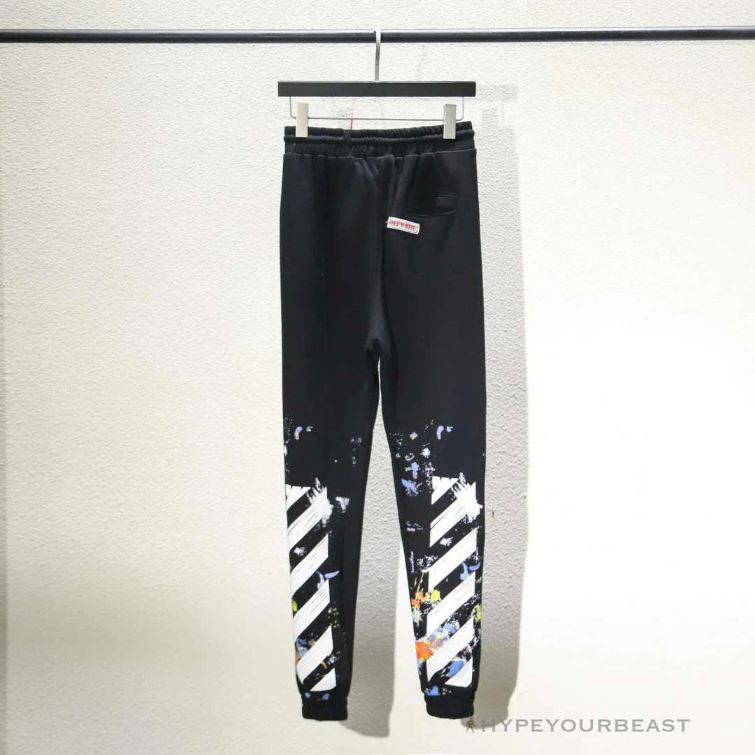 Hypeyourbeast OFF-WHITE Pants Black Paint 12 Hypeyourbeast OFF-WHITE Pants Black Paint