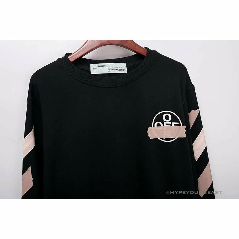 Hypeyourbeast OFF-WHITE Rubber Strip Arrow Long Sleeve Shirt 'BLACK' 6 Hypeyourbeast OFF-WHITE Rubber Strip Arrow Long Sleeve Shirt 'BLACK'