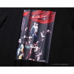 Hypeyourbeast OFF-WHITE Baroque Angel Religious Painting Tee Shirt 'BLACK' T-Shirts 17 Hypeyourbeast OFF-WHITE Baroque Angel Religious Painting Tee Shirt 'BLACK' T-Shirts