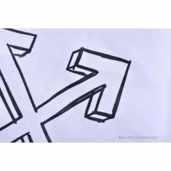 Hypeyourbeast OFF-WHITE Dimensional Sketch Shorts 'WHITE' Pants