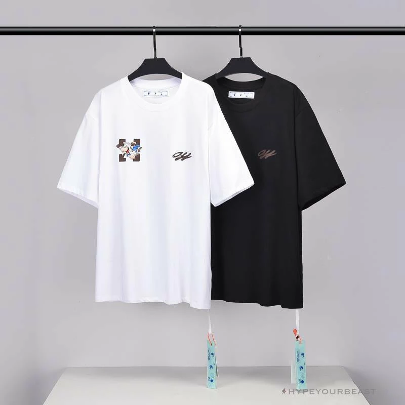 Hypeyourbeast OFF-WHITE Arrow Flying Cow Tee Shirt 'BLACK' T-Shirts 4 Hypeyourbeast OFF-WHITE Arrow Flying Cow Tee Shirt 'BLACK' T-Shirts