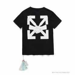 Hypeyourbeast T-Shirts OFF-WHITE Hand Shake Tee Shirt 'BLACK'