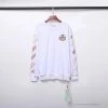 Hypeyourbeast OFF-WHITE Rubber Strip Arrow Long Sleeve Shirt 'WHITE'